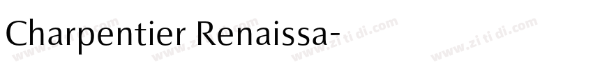 Charpentier Renaissa字体转换